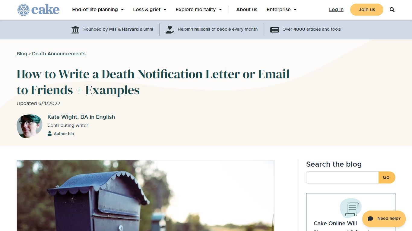 How to Write a Death Notification Letter or Email to Friends + Examples ...